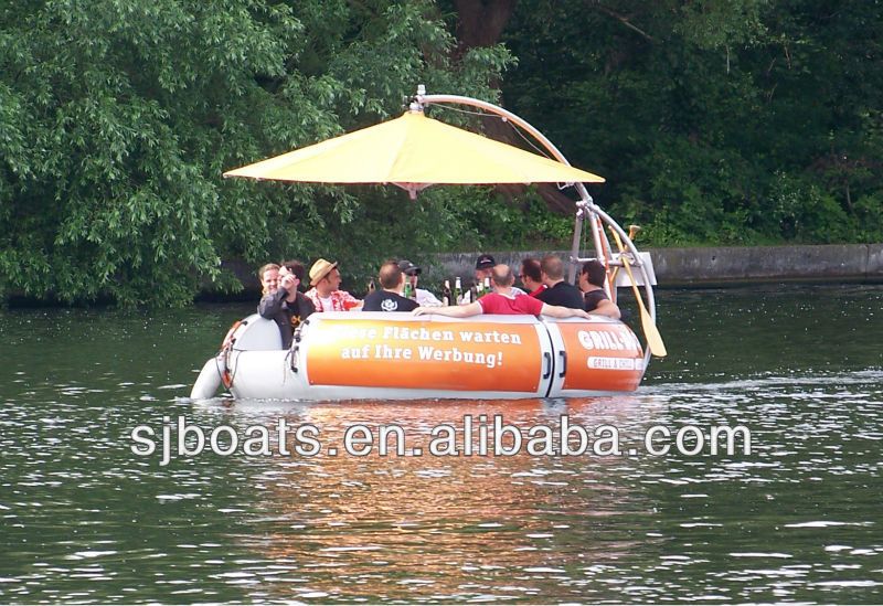 BBQ water donut restaurant boat