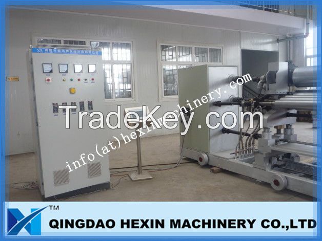 Cast glass rolling machine, cast glass machine for flat glass