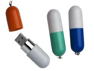 Pill Shape USB Flash Drive 