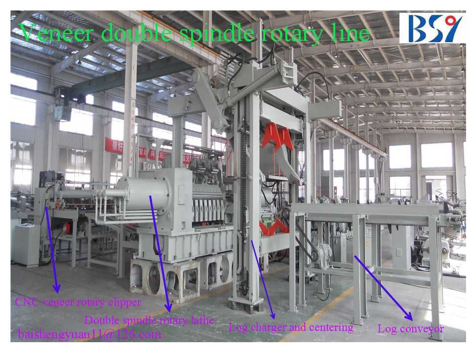 Veneer peeling line--plywood machines