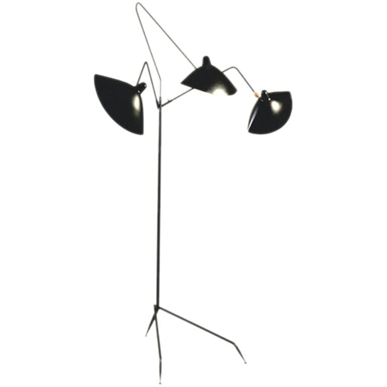 Serge Mouille three arms Floor lamp