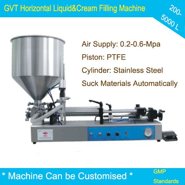 China semi automatic cosmetic liquid and cream filling machine