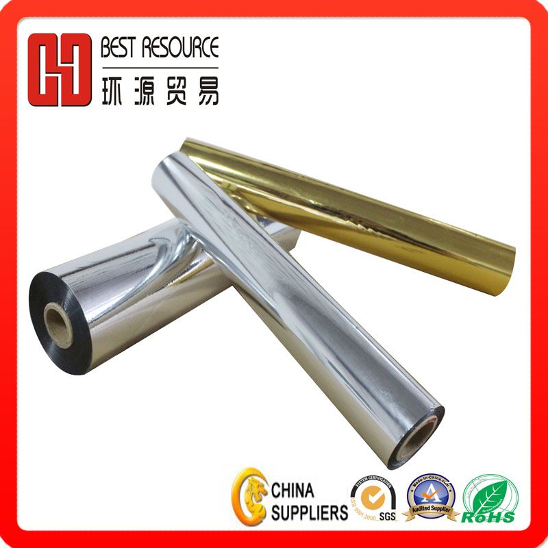 Metallized Aluminum Pet Film Silver Metalized Thermal Laminating Film