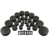 Cool acrylic black star ear plug body piercing jewelry