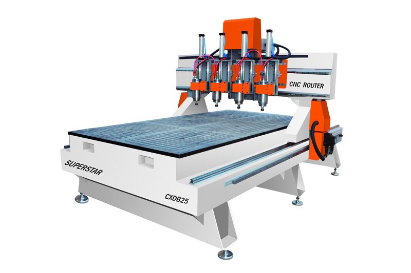 Four head multi-purpose woodworking machines