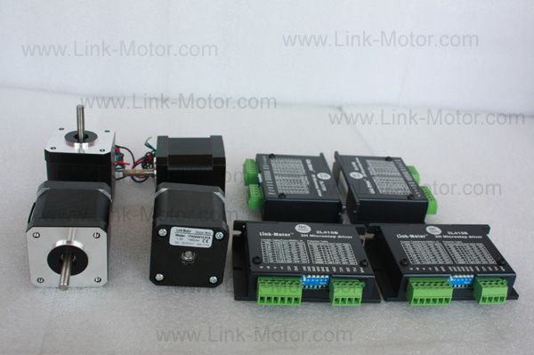 Economic 4 Axis Nema17 Stepper Motors 52N.cm (73 oz.in) &amp;amp;amp;amp;amp;amp; Drivers