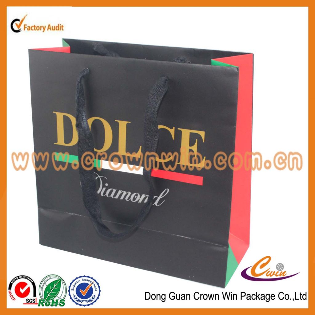 Wholesale color paper gift bag