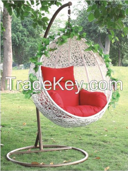 Outdoor Rattan Hammock Chair With Cushions