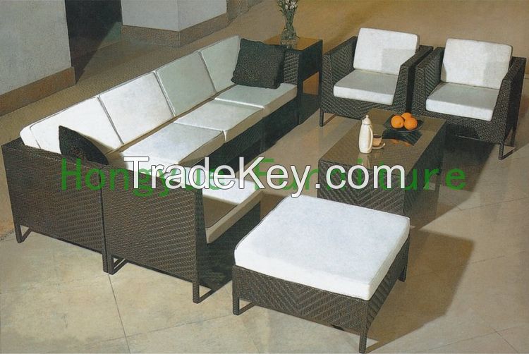 Rattan Living Room Sectional Sofa