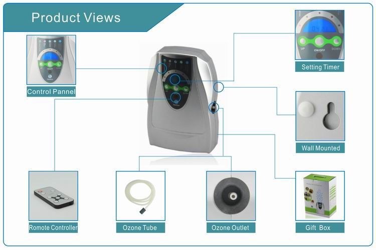 Portable ozone generator ozone food sterilizer purifier