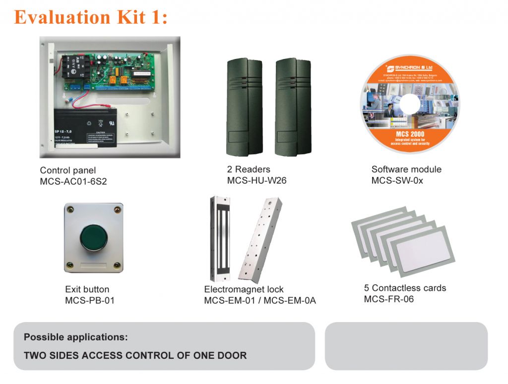 Access control systems MCS 2000 - Evaluation kit 1