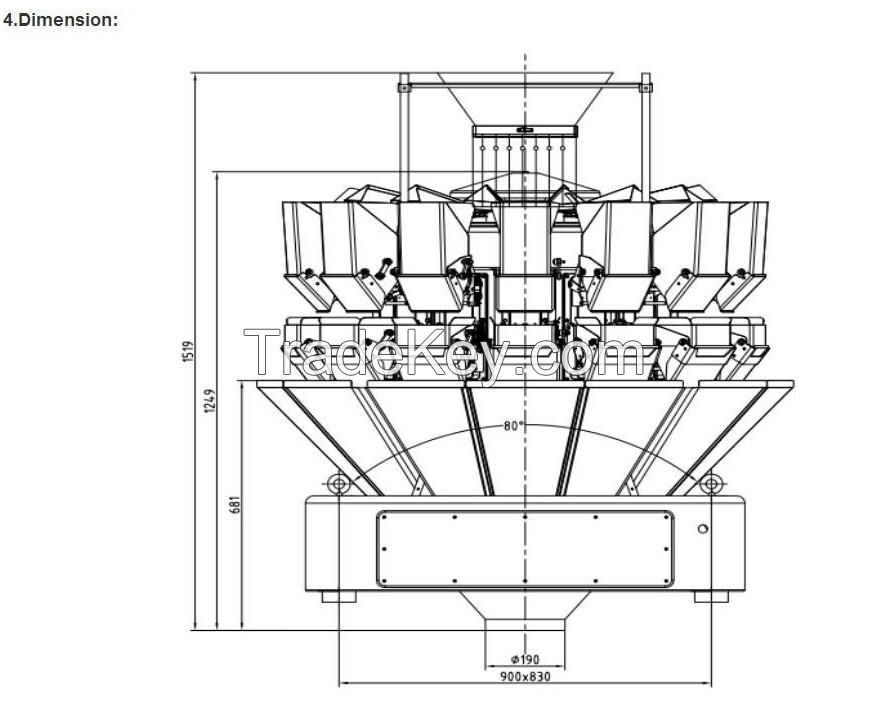 Multiweigh2015 14head Multihead Weigher