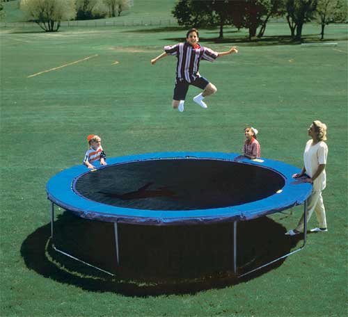 steel spring trampoline enclosure