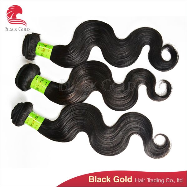 Guaranteed 100% Unprocessed Body Wave Virgin Brazilian Hair Extension Free Shipping