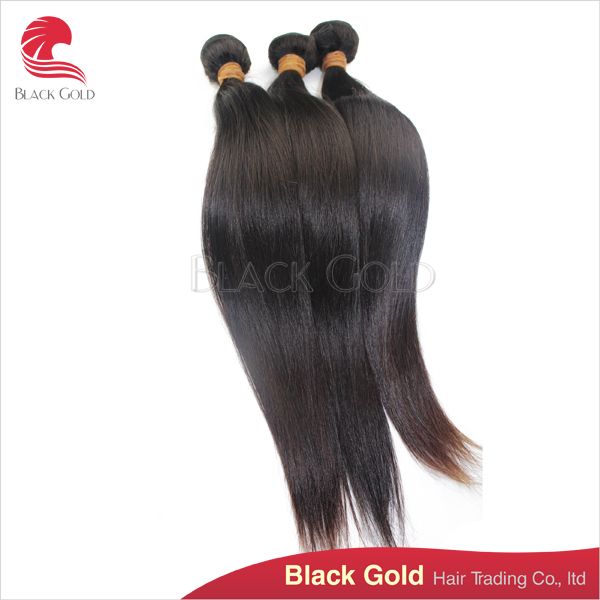 5A Grade 100% Unprocessed Peruvian Human Hair Extension Soft and Silky Straight Hair