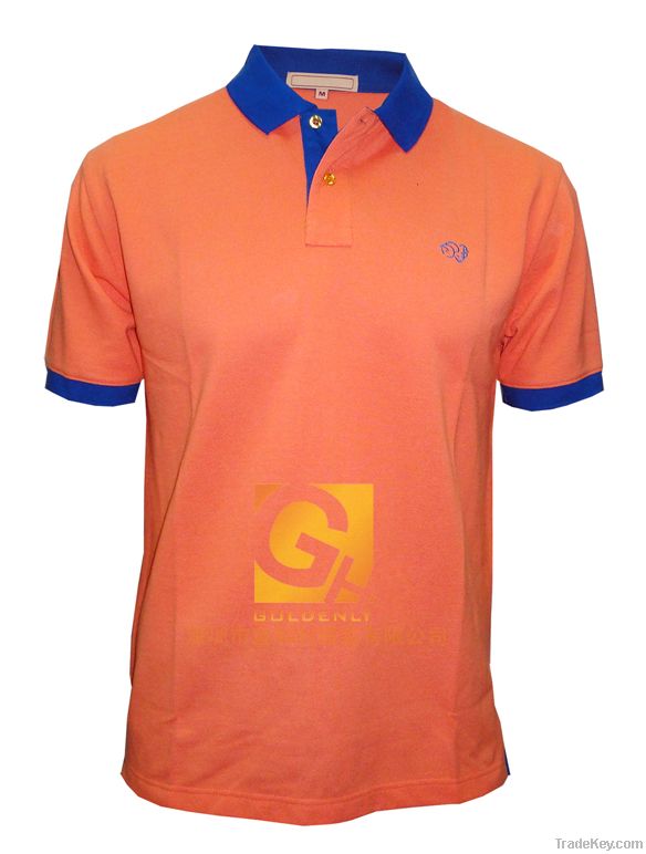 Men's solid polo shirt