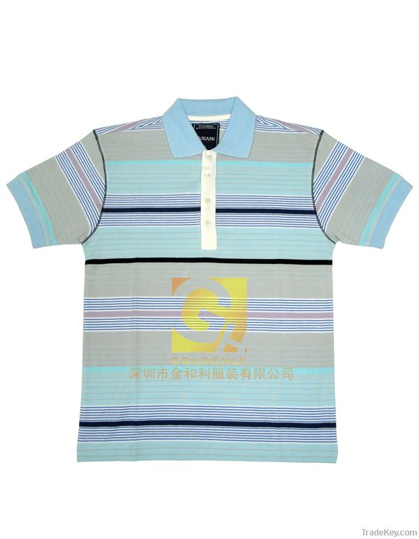 Kid's yarn dyed polo shirt