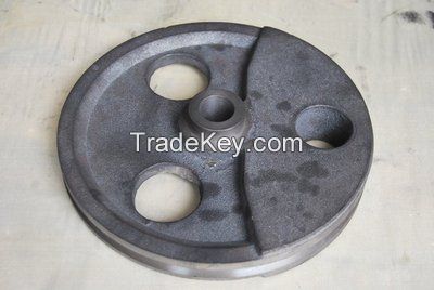 pulleys on glazing line, glazing line pulleys, ceramic tile pulleys, cast iron pulleys