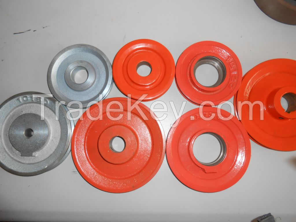 pulleys on glazing line, glazing line pulleys, ceramic tile pulleys, cast iron pulleys