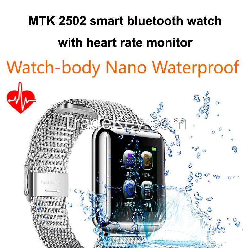 Nano Waterproof MTK2502 Andriod Smart Watch with Heart Rate Monitor(L1H)