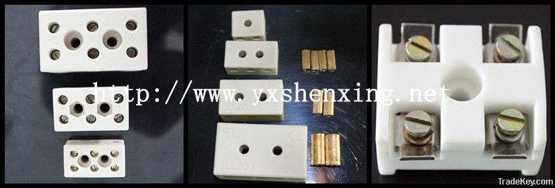 Cheap price 3 Way 2 wires porcelain electric ceramic terminal blocks