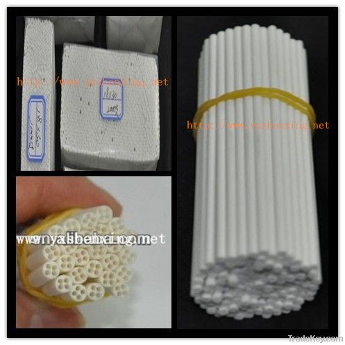 Diameter 3mm structure Porous alumina ceramic tube pipe rod gasket