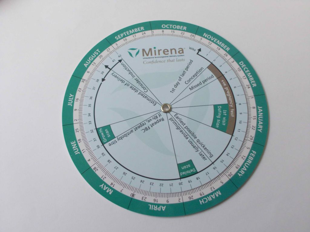 PVC Prenancy Wheel/ Ruler 