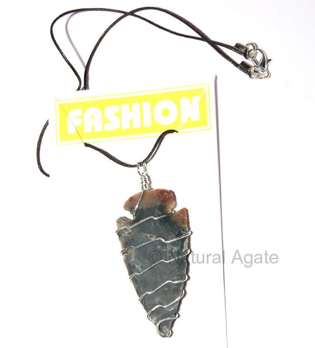 Agate Stone Wrap Neckalce