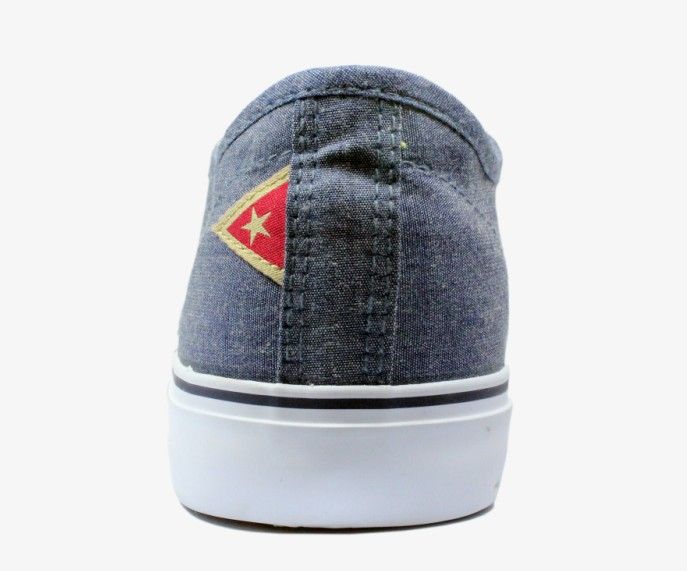 Low cut canvas shoes for men