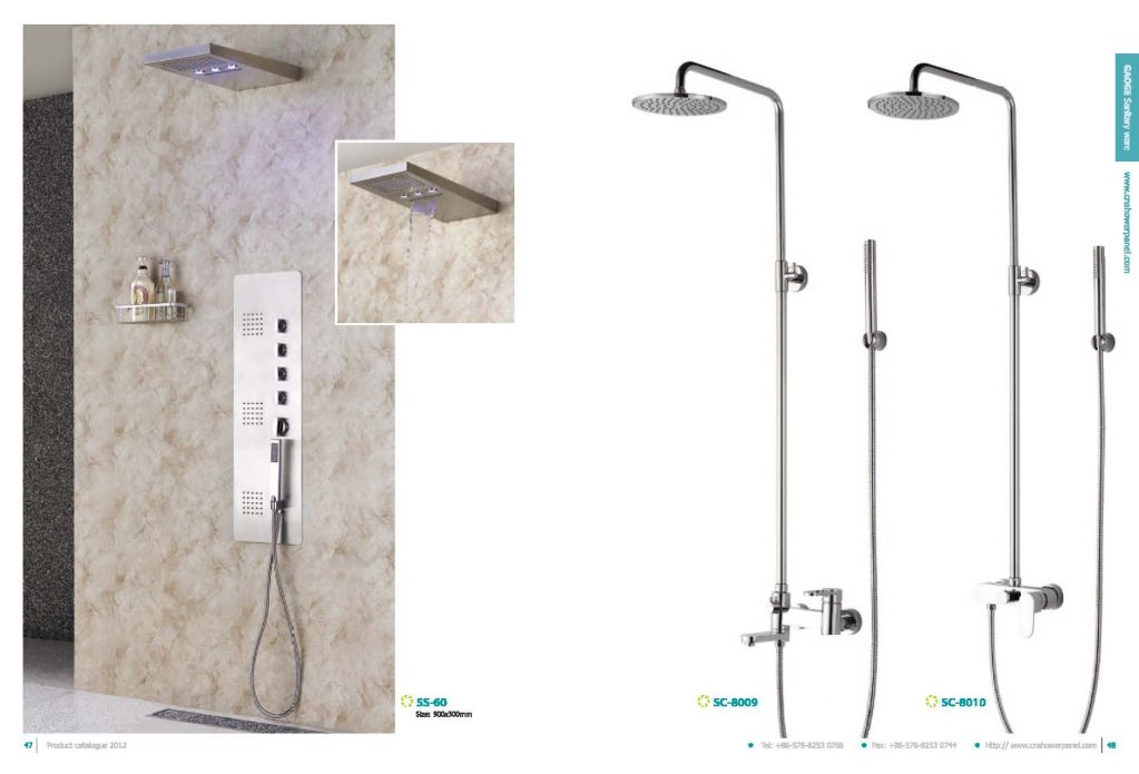 Gaoge wall-in shower panel 