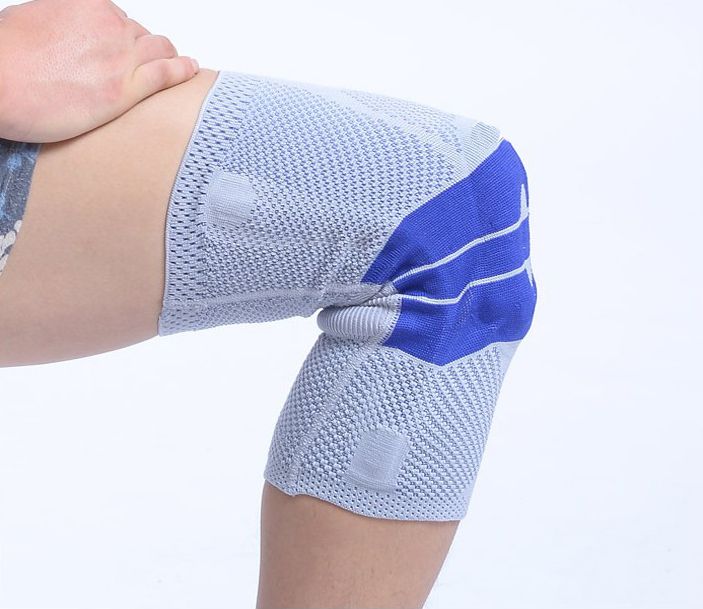 spandex silicone basketball knee brace support