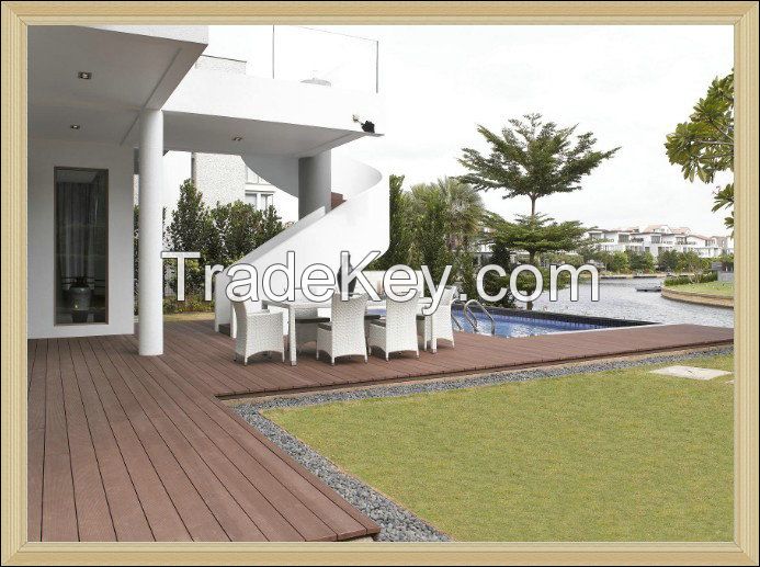 wood plastic composite outdoor decking tile (140x25mm)