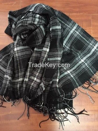 100% acrylic woven scarf