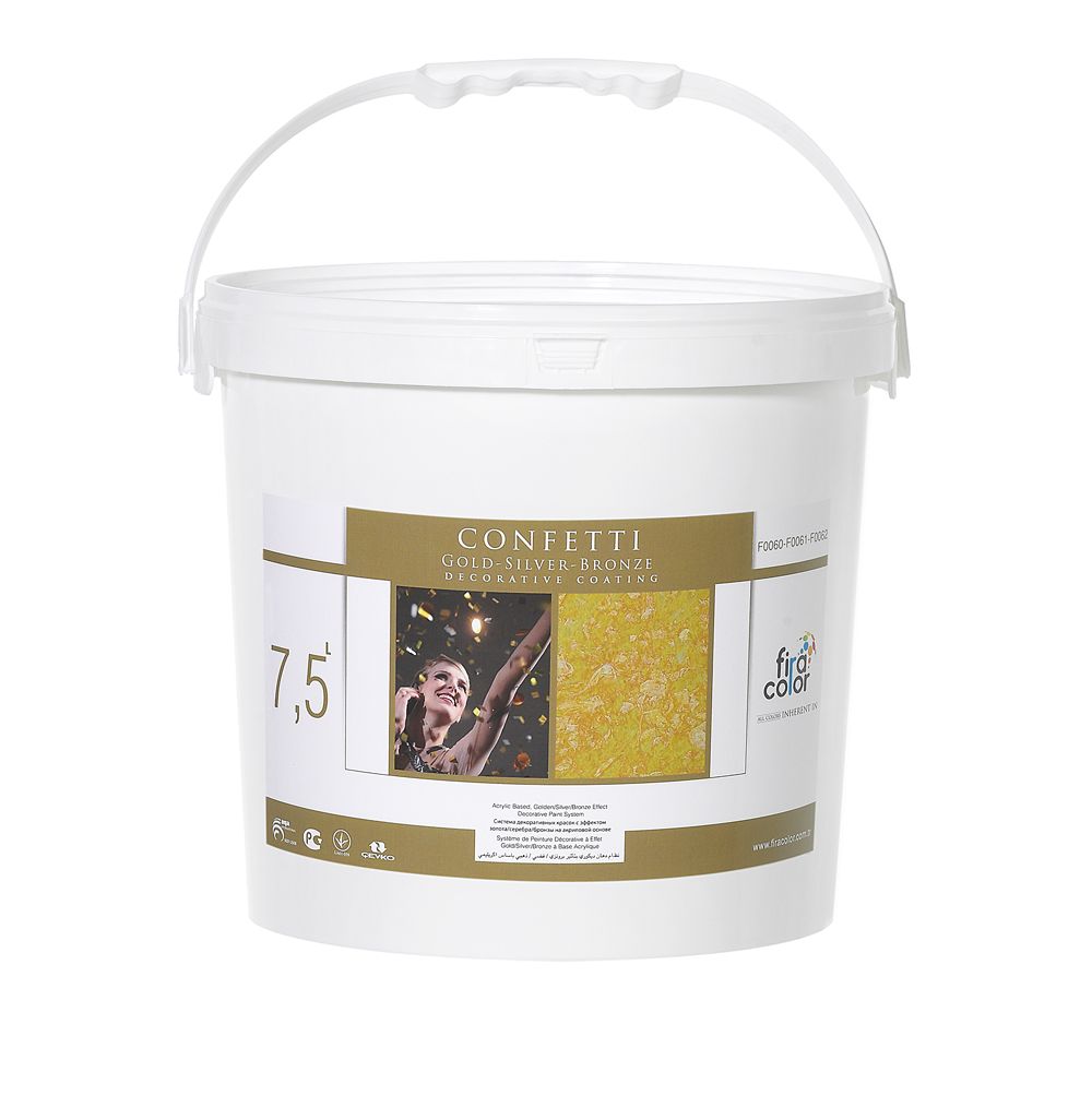 Confetti Gold Silver Bronze Interior Decorative Coating