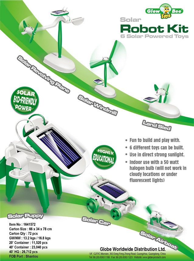 Toy- solar 6 in 1 kits