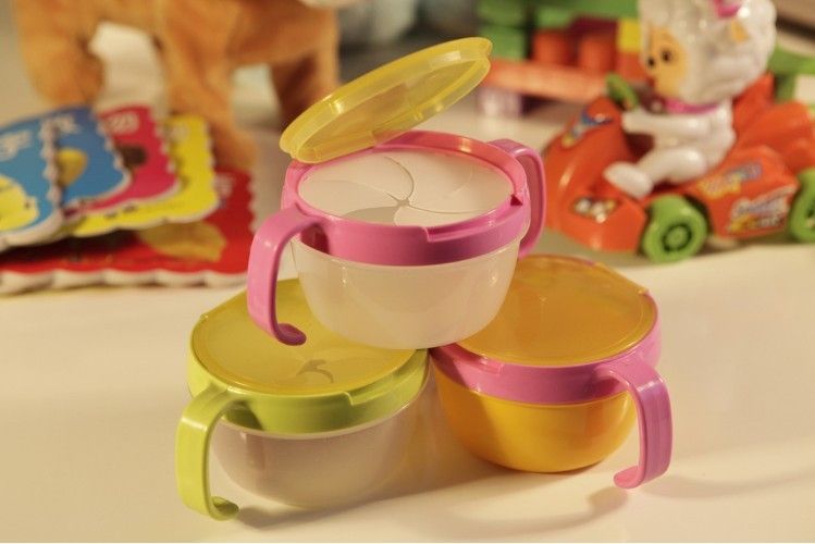 Children Snack Keeper Catcher Dispenser, Home food storage trays