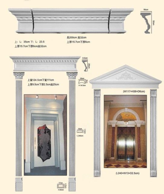 PU (polyurethane) Door Window Frame