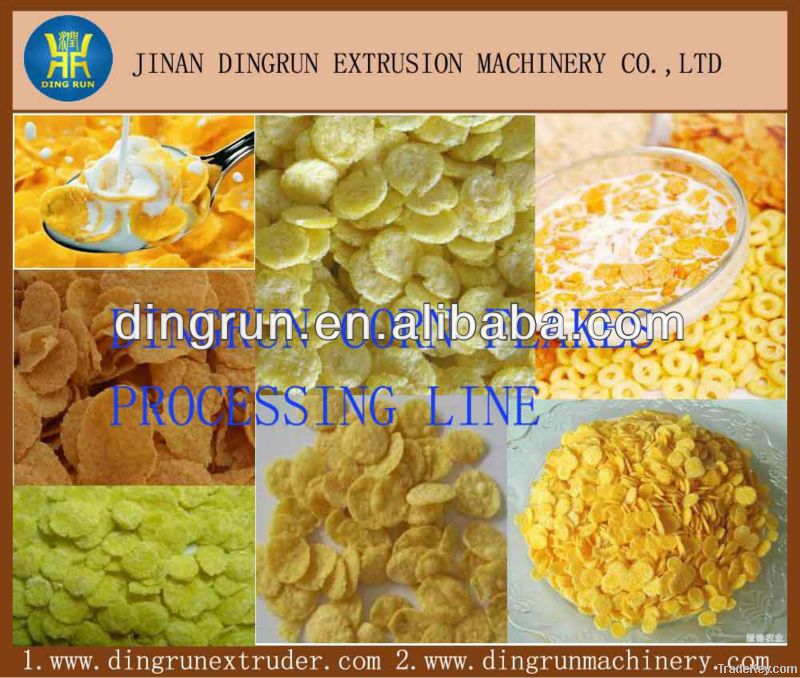 Instant Crispy Cereals Corn Flakes Processing Plant