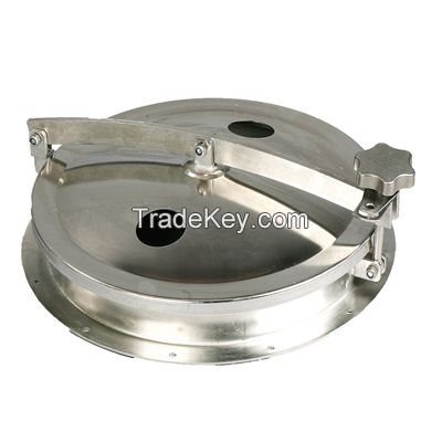 Stainless steel sanitary  manhole cover with sight