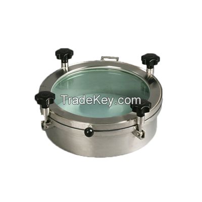 staniless steel sanitary round non-pressure manhole cover