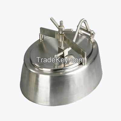 Stainless steel sanitary oval outward manhole cover