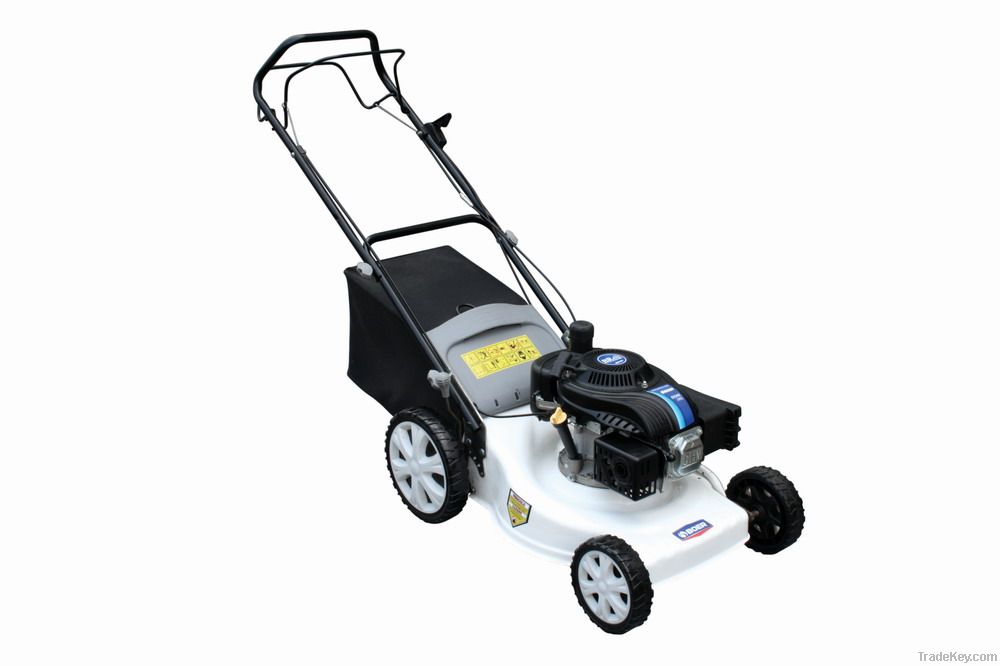 18 inch self-propelled steel deck lawn mower