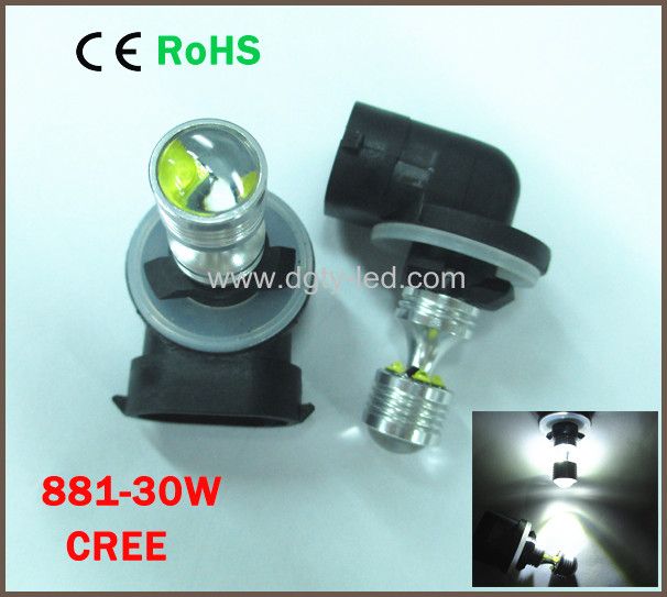 880/881-30W White High Power LED Headlight Fog Light Driving Light Bulbs