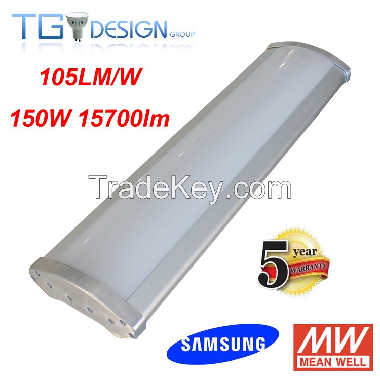 High Quality 150W LED High Bay Light, 5000K 17500LM Samsung LED&amp;HLG Meanwell