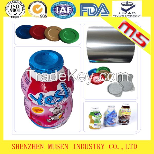 Jumbo roll aluminum foil for lid for Yogurt cup