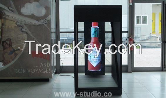 Hologram projection display cases by V-Studio