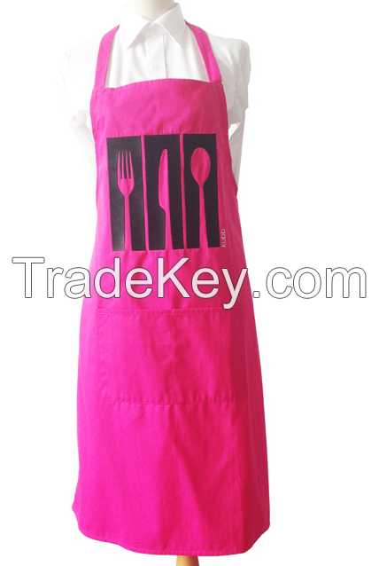 35%cotton 65%polyester twill embroidery kithchen bib aprons