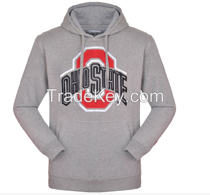 2014 custom wholesale plain fleece no zip pullover hoodie