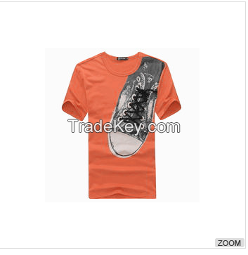 Trendy printed short sleeve T-shirt sublimation printing custom t shirt