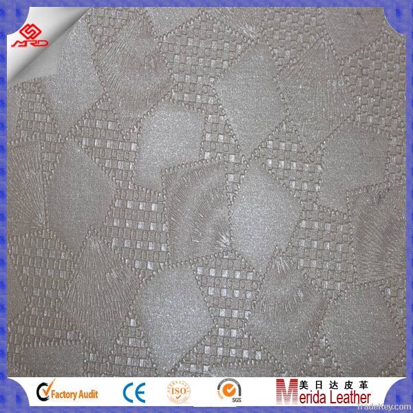 funiture upholstery pvc/pu leather fabric